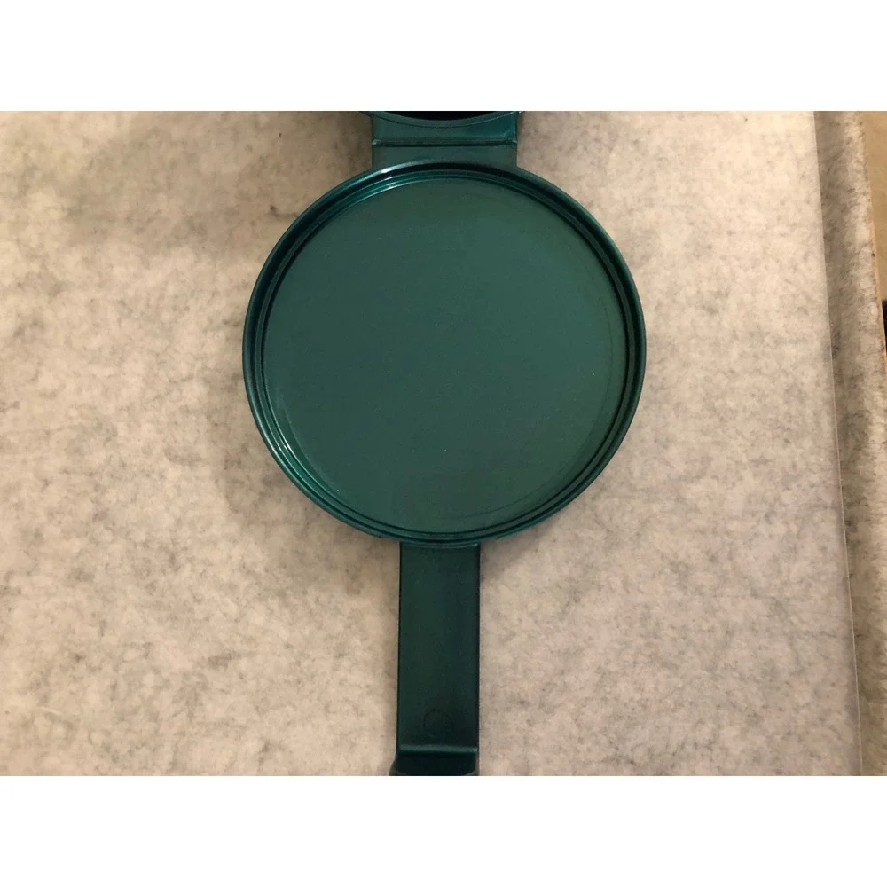 Vintage Tupperware Forget-Me-Not Hanging Onion Tomato Keeper Metallic Green 4518